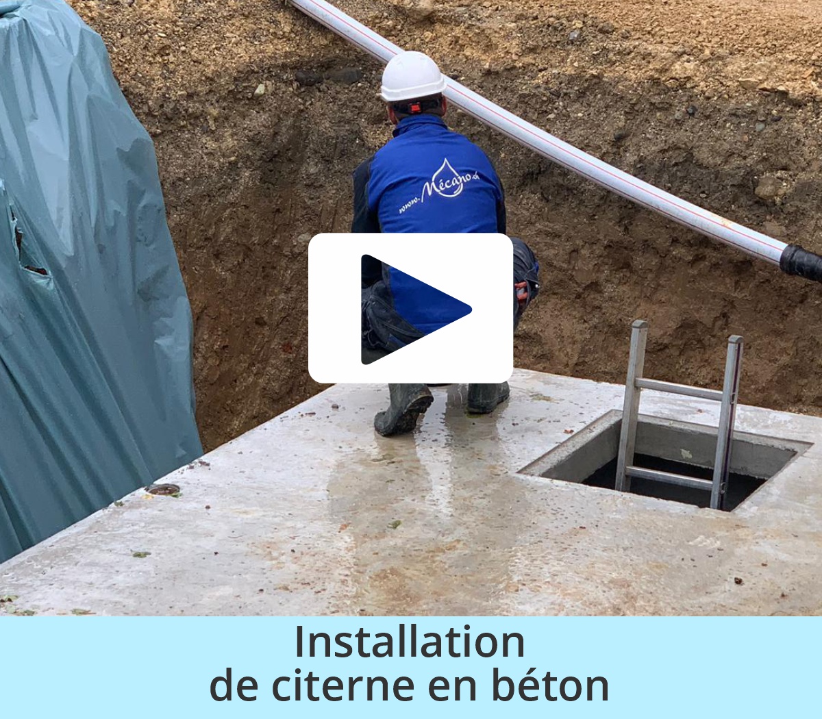 Installation de citerne en béton